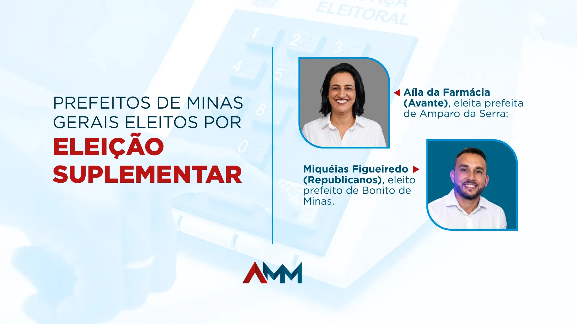 Duas cidades mineiras elegem prefeitos em novo pleito
