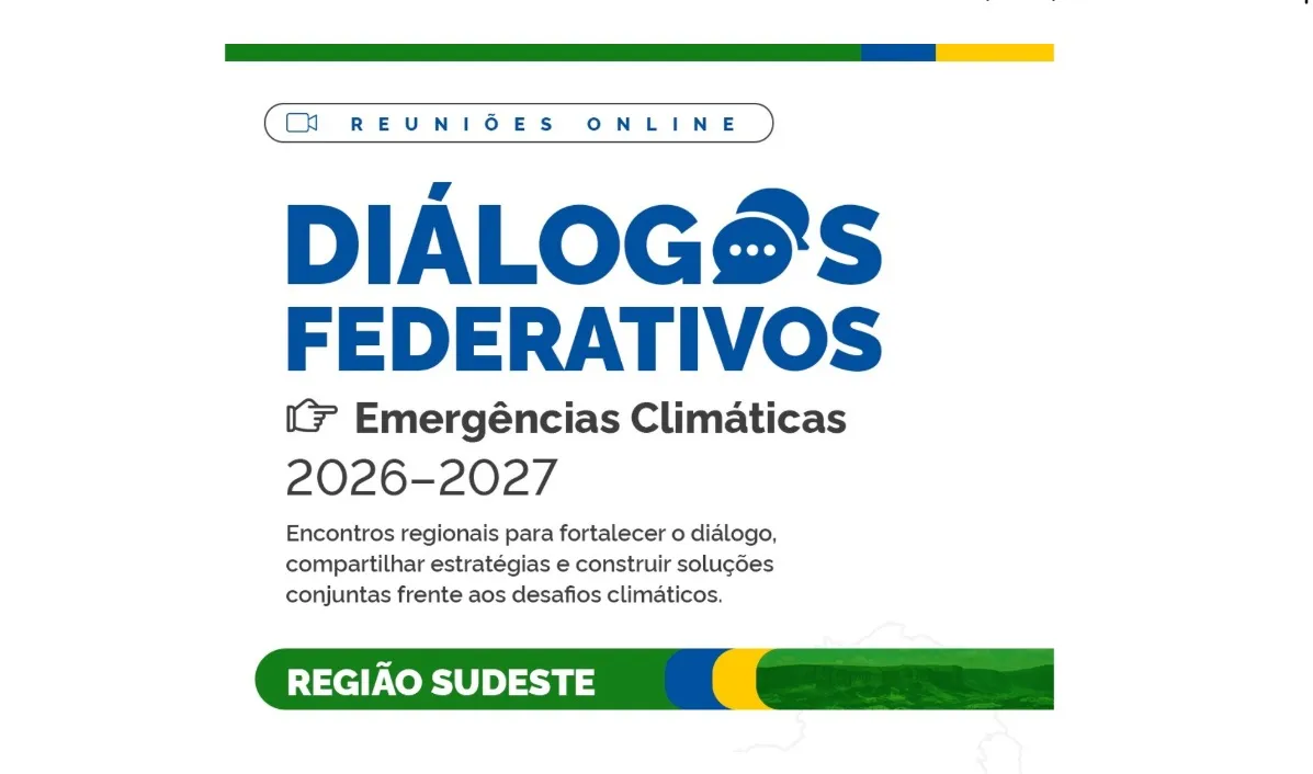 Região Sudeste recebe evento Diálogos Federativos nesta quarta (2/9)
