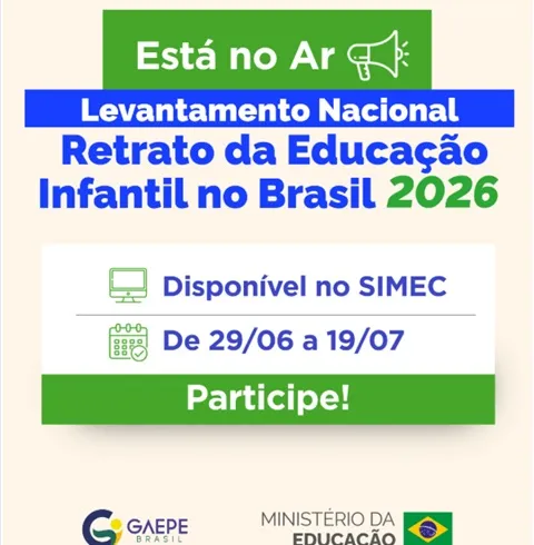 Aberto prazo para levantamento Retrato da Educação Infantil no Brasil