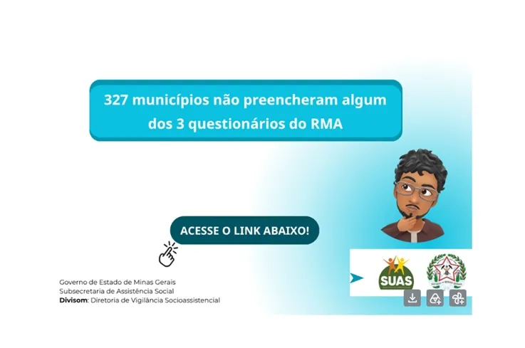 Mais de 300 municípios não preencheram questionário do RMA