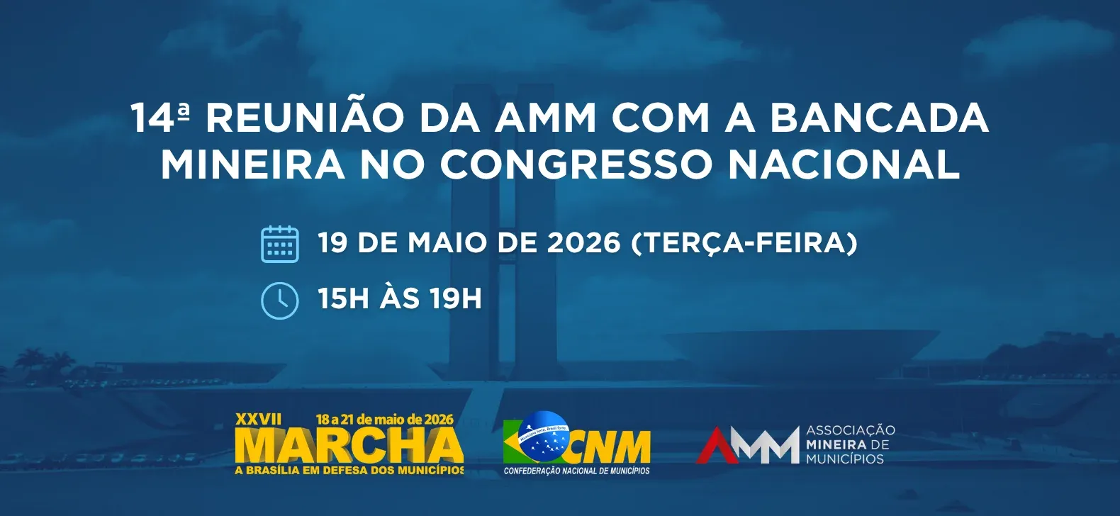 Marcha a Brasília 2026: AMM e bancada mineira debatem pauta municipal
